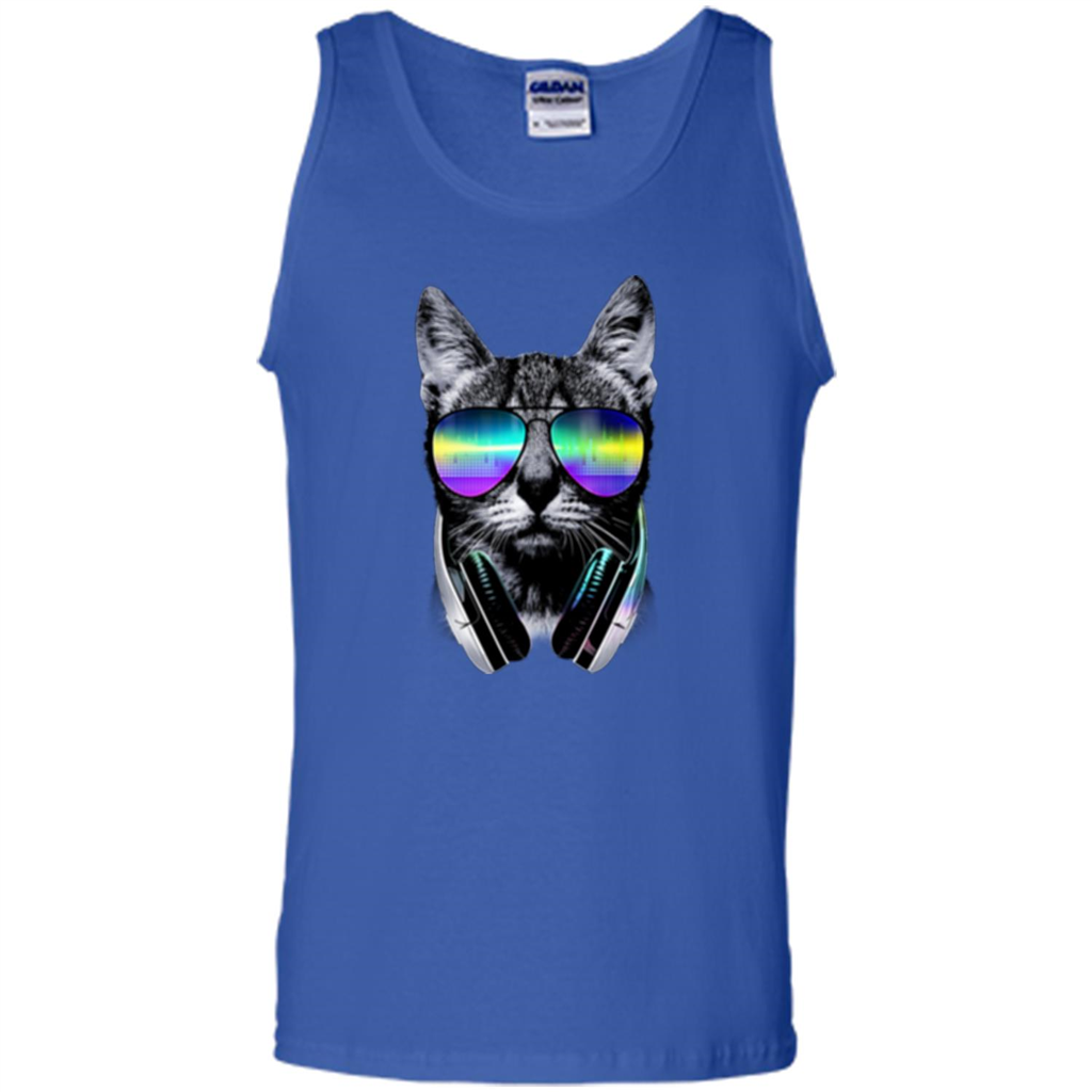 Music Lover Cat T-shirt Royal