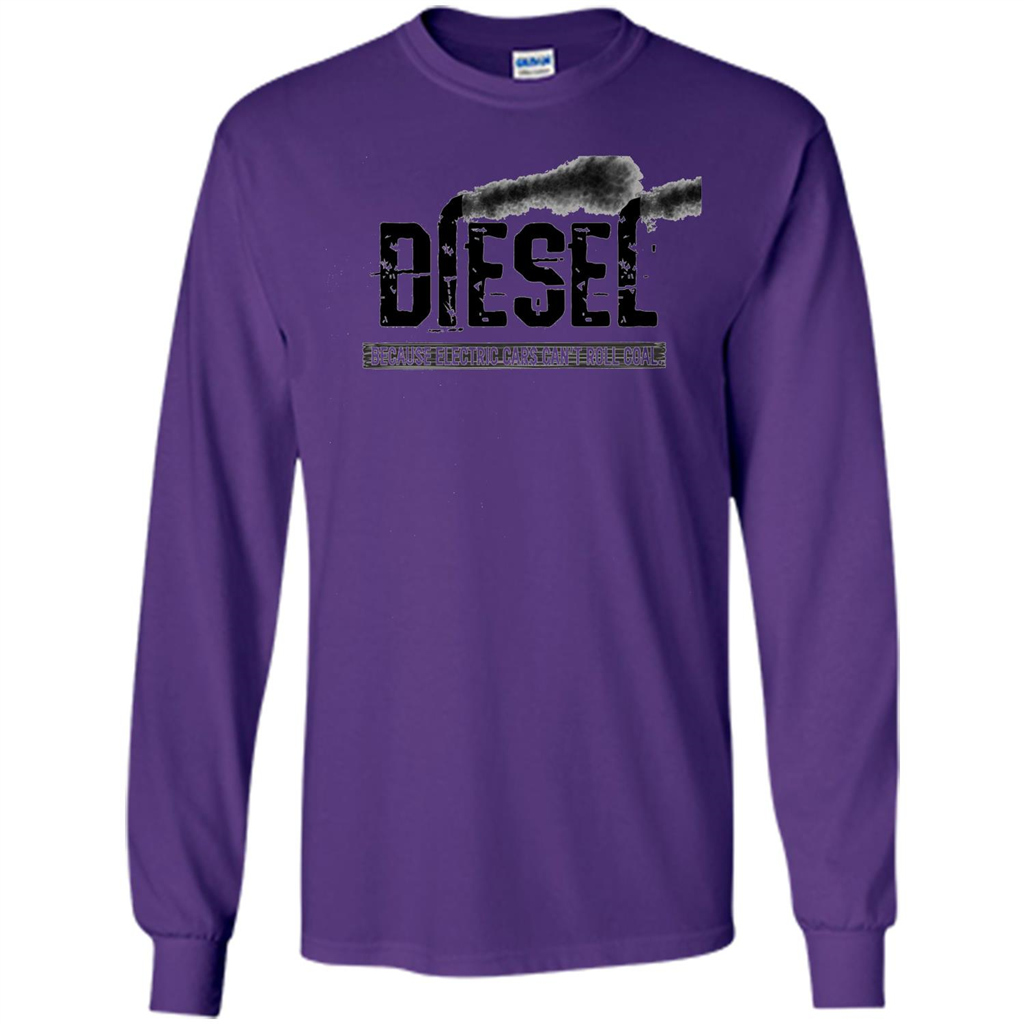 Diesel Rolling Coal T-Shirt Black Smoke Lifted Truck T-Shirt Purple