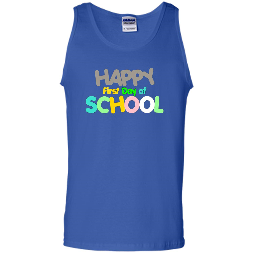 Happy First Day of School Colorful T-shirt Royal