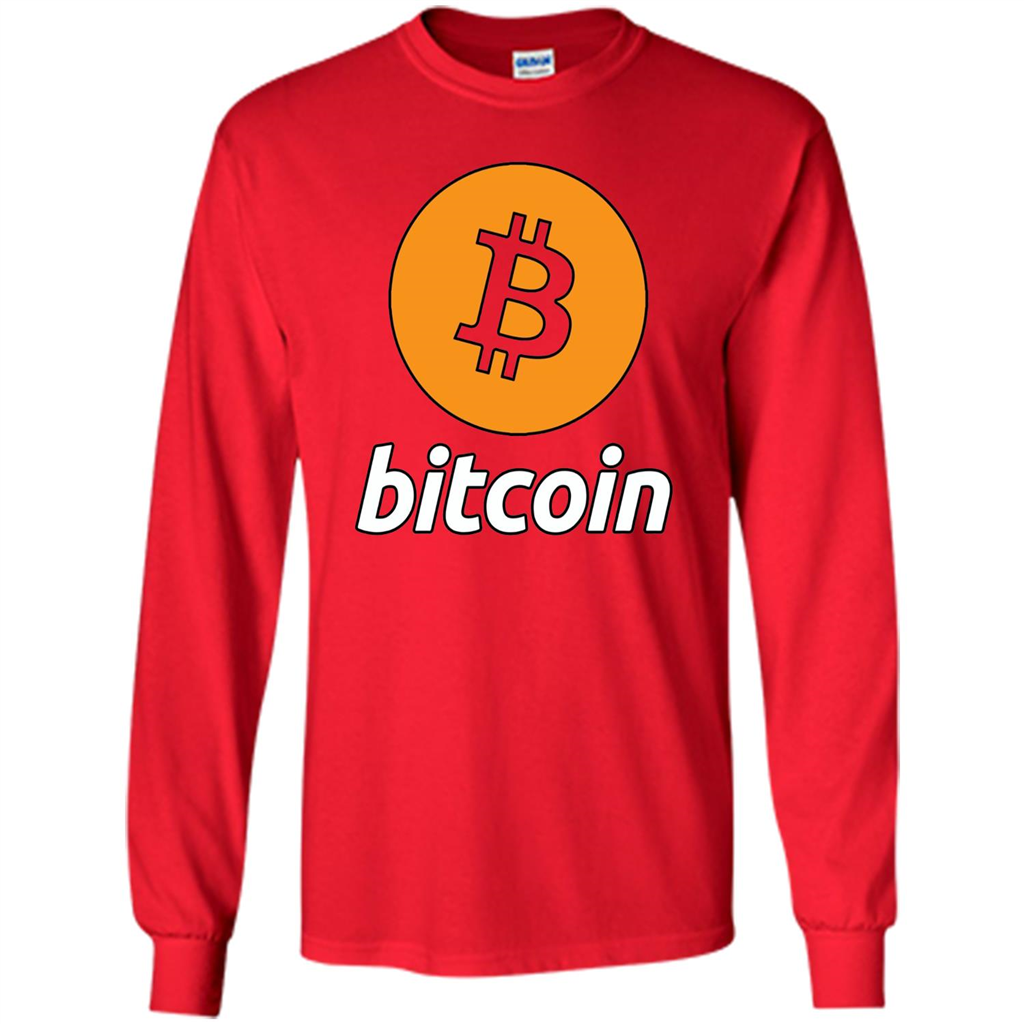 Bitcoin Logo Cryptocurrency BTC T-shirt Red