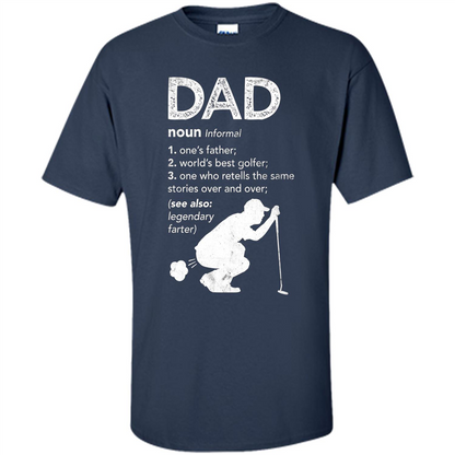 Father's Day T-shirt Funny Dad Definition Navy