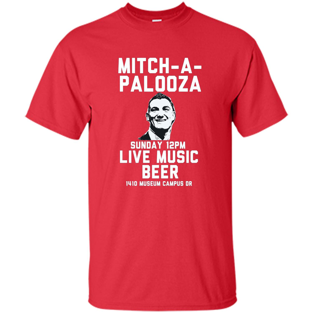 Mitch-a-palooza Live Music Beer T-shirt Red