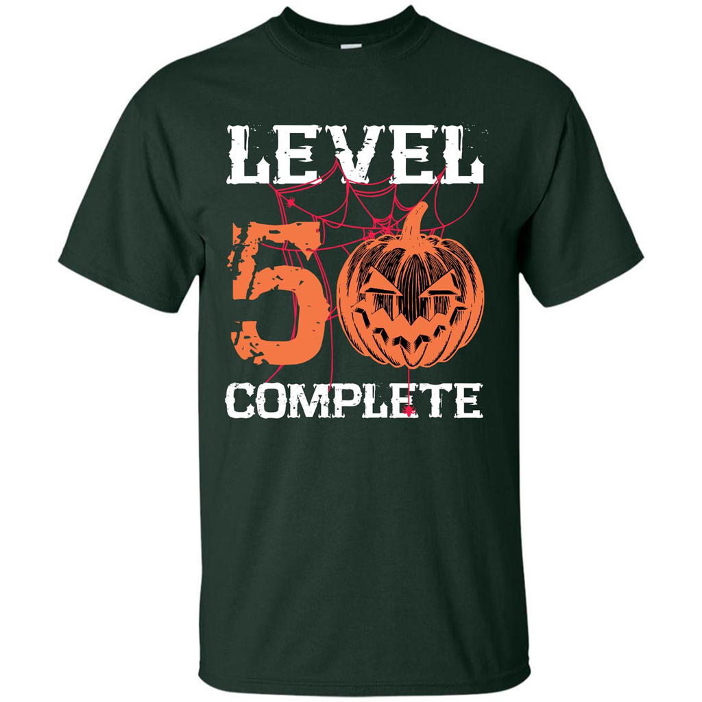 Halloween T-shirt Level 50 Complete Forest Green