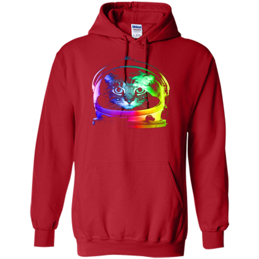 Astronaut Cat T-shirt Red