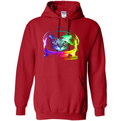 Astronaut Cat T-shirt Red