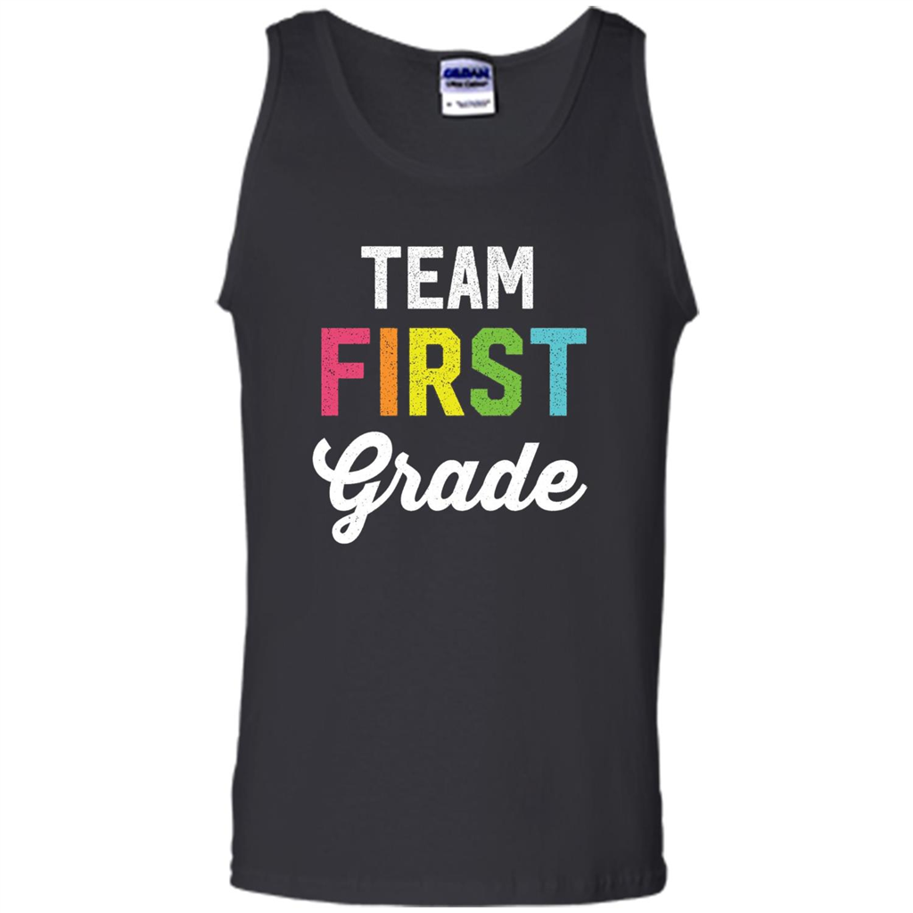 Team 1st First Grade Teacher T-shirt Black