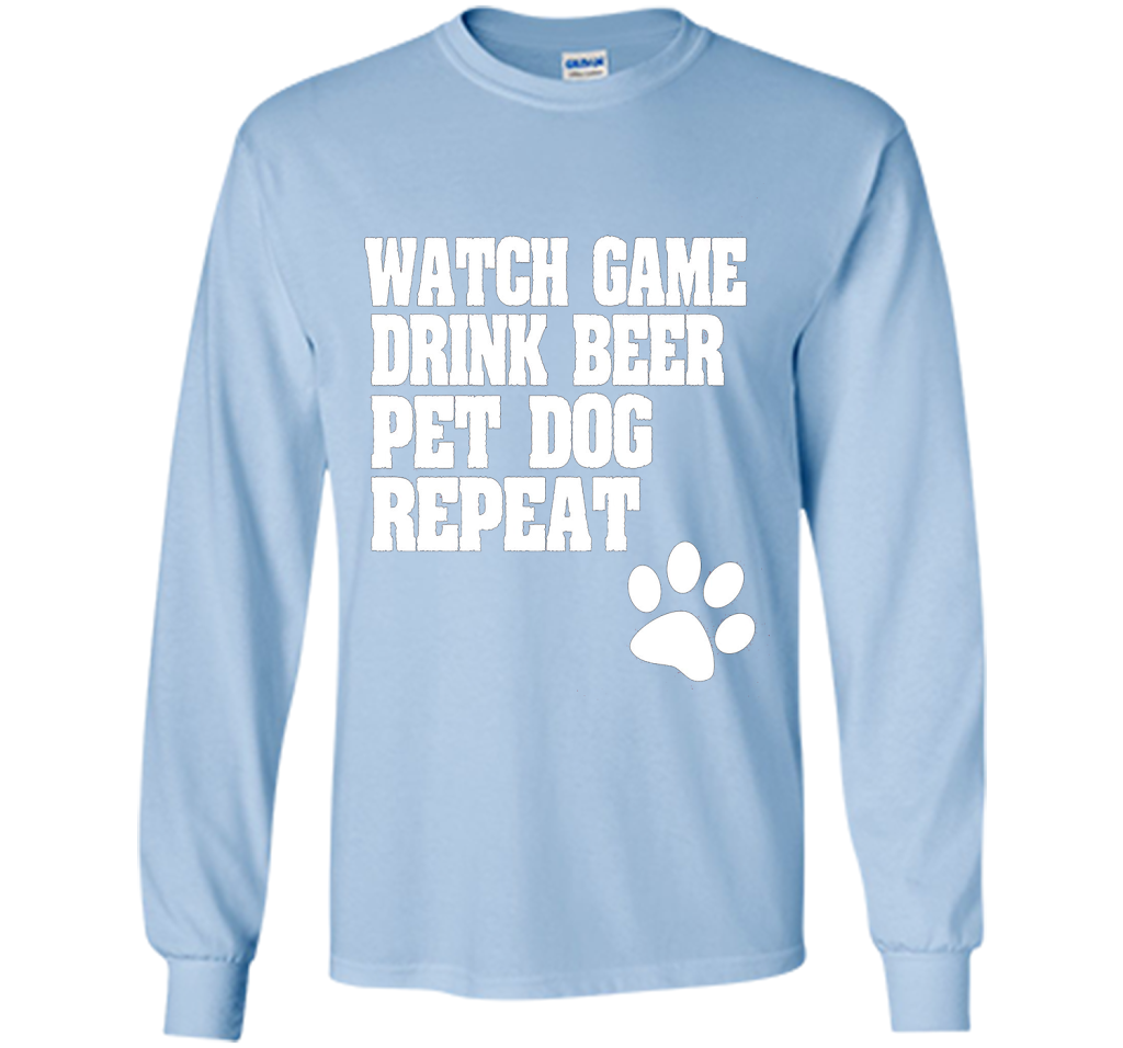Sports Fan, Beer Drinker, Dog Lover Shirt for men and women shirt Light Blue