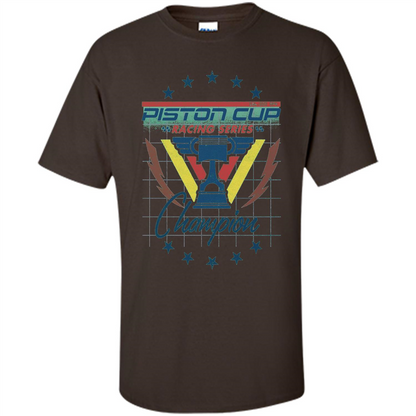 Love Car T-Shirt Piston Cup Racing Series Champion Dark Chocolate