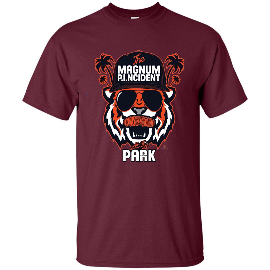 The Magnum P.I.NCIDENT At The Park T-shirt Maroon