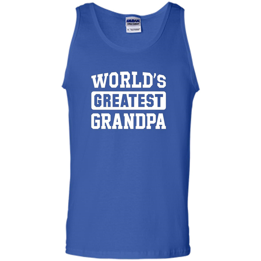 Men's World's Greatest Grandpa T-shirt Royal