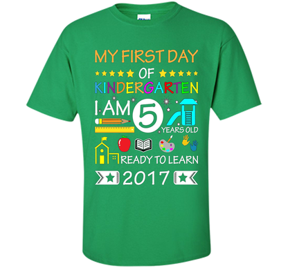 My First Day Of Kindergarten Shirt - Back To School Shirt cool shirt Irish Green