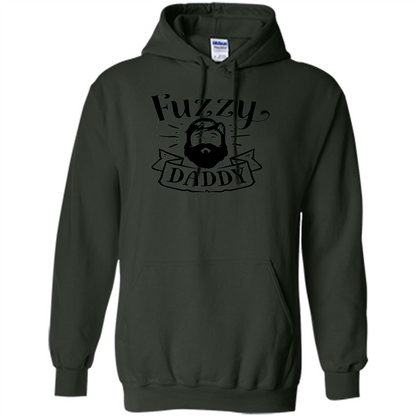Fathers Day T-shirt Fuzzy Daddy Forest Green