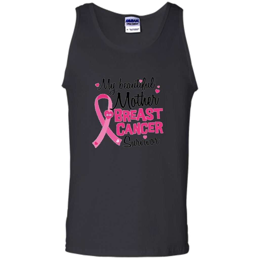 My Beautiful Mother Is A Breast Cancer Survivor T-Shirt Royal
