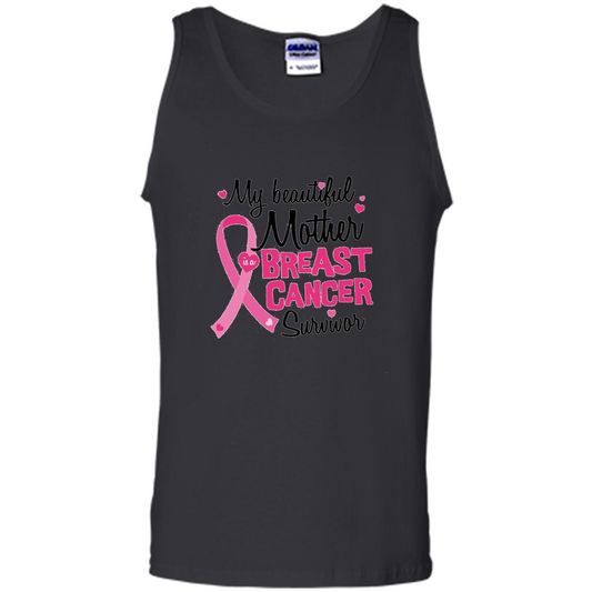 My Beautiful Mother Is A Breast Cancer Survivor T-Shirt Royal