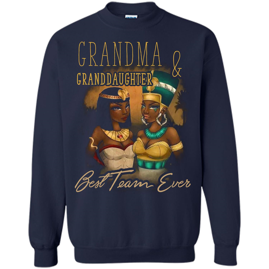 Family T-shirt Grandma Granddaughter Best Team Ever T-shirt