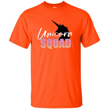 Unicorn Squad Rainbow Unicorns T-Shirt Orange