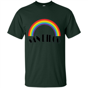 LGBTQ. San Diego LGBT Pride Rainbow T-shirt