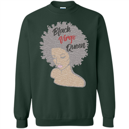 Black Virgo Queen T-shirt Forest Green