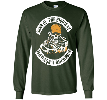 Truck Driver T-shirt Sons Of The Highway T-shirt Forest Green