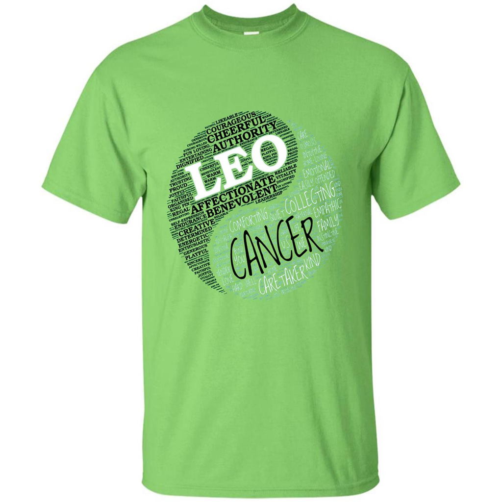 Zodiac Facts T-shirt Women Leo and Cancer T-shirt Lime