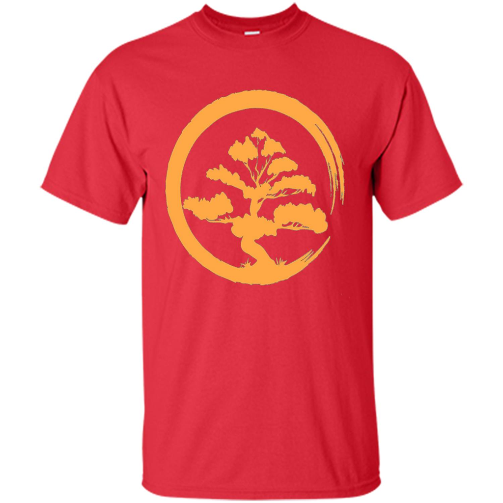 Bonsai Tree Japanese Zen Artist T-shirt Red