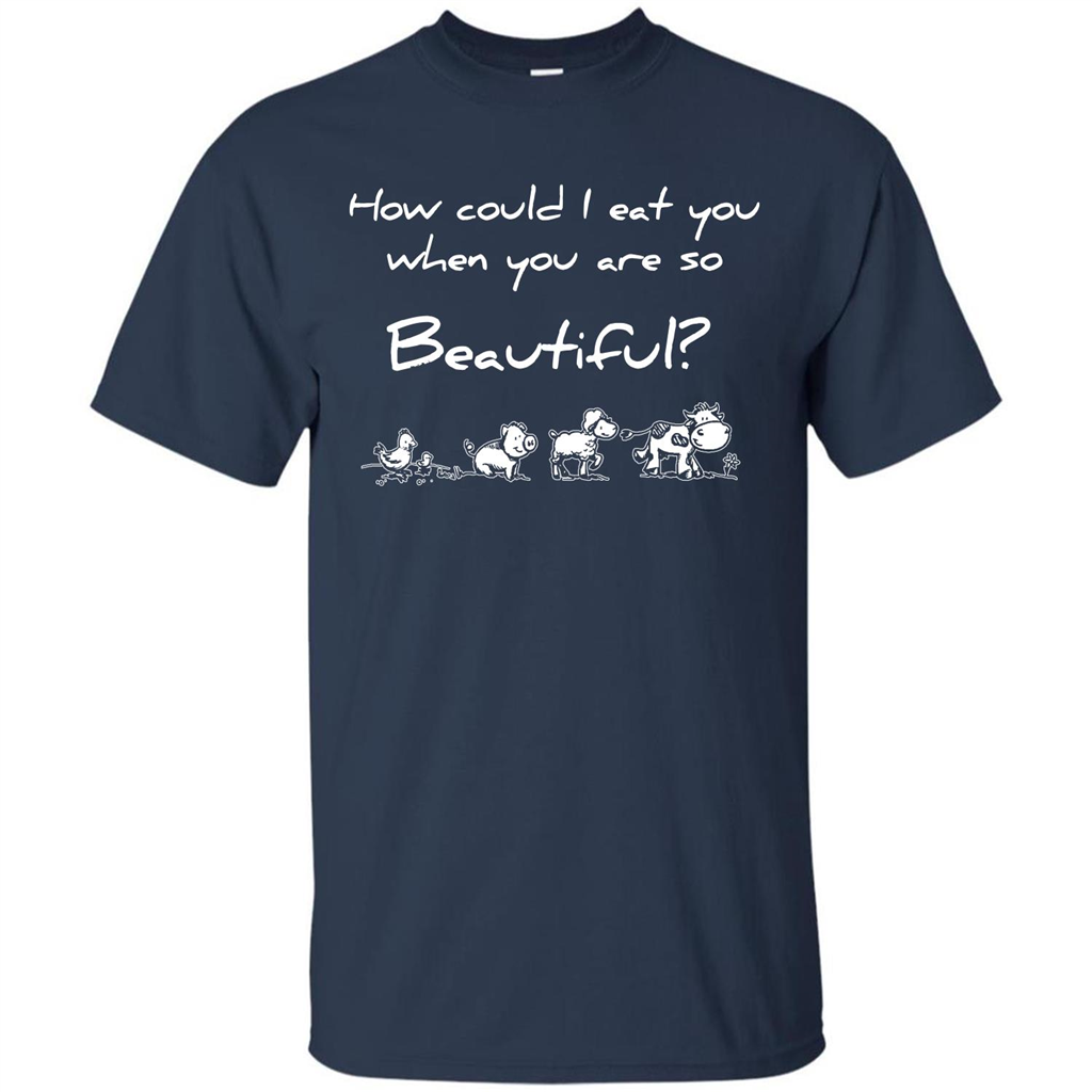 Animal T-shirt How Could I Eat You When You Are So Beautiful Navy