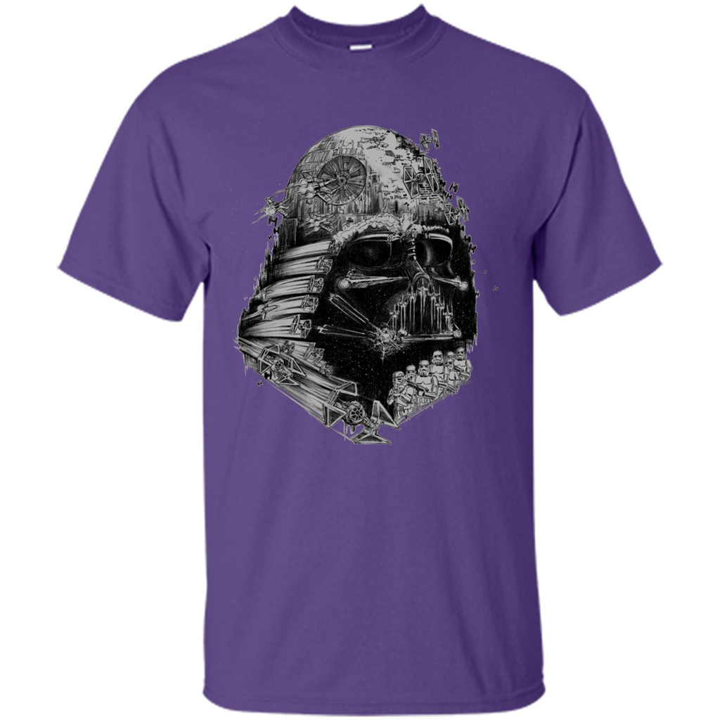 Movie T-shirt Darth Vader Build The Empire Graphic T-shirt Purple