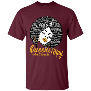 Queen Are Born In May T-shirt