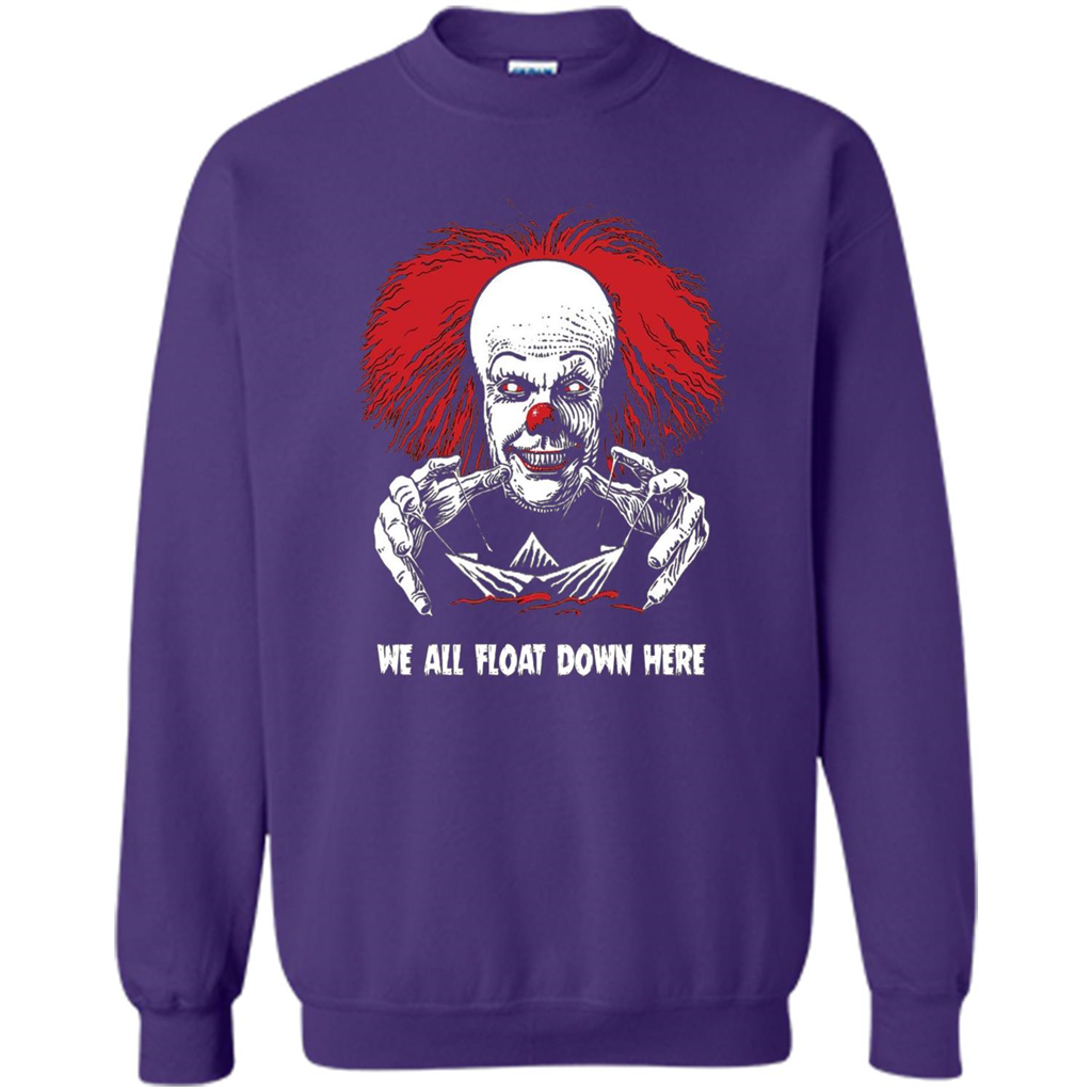 Red Balloon We All Float Down Here T-shirt Horror Halloween T-shirt Orange