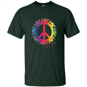 Peace and Love American Sign Language ASL T-shirt