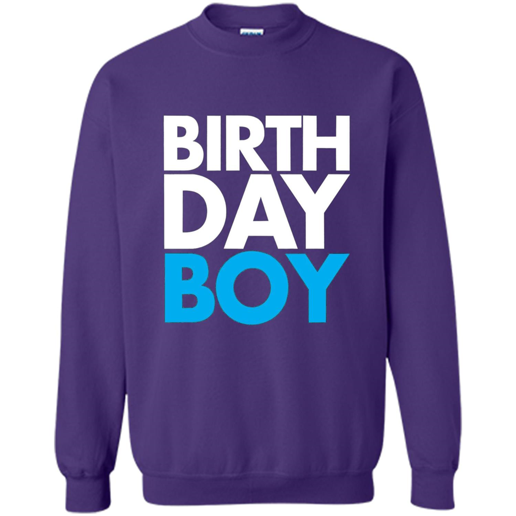 Birth Day Boy T-shirt Purple