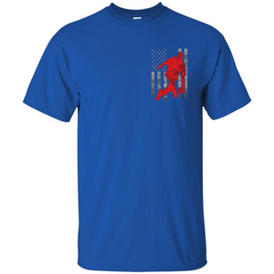 Bowling Man T-shirt - American Flag Bowling T-shirt