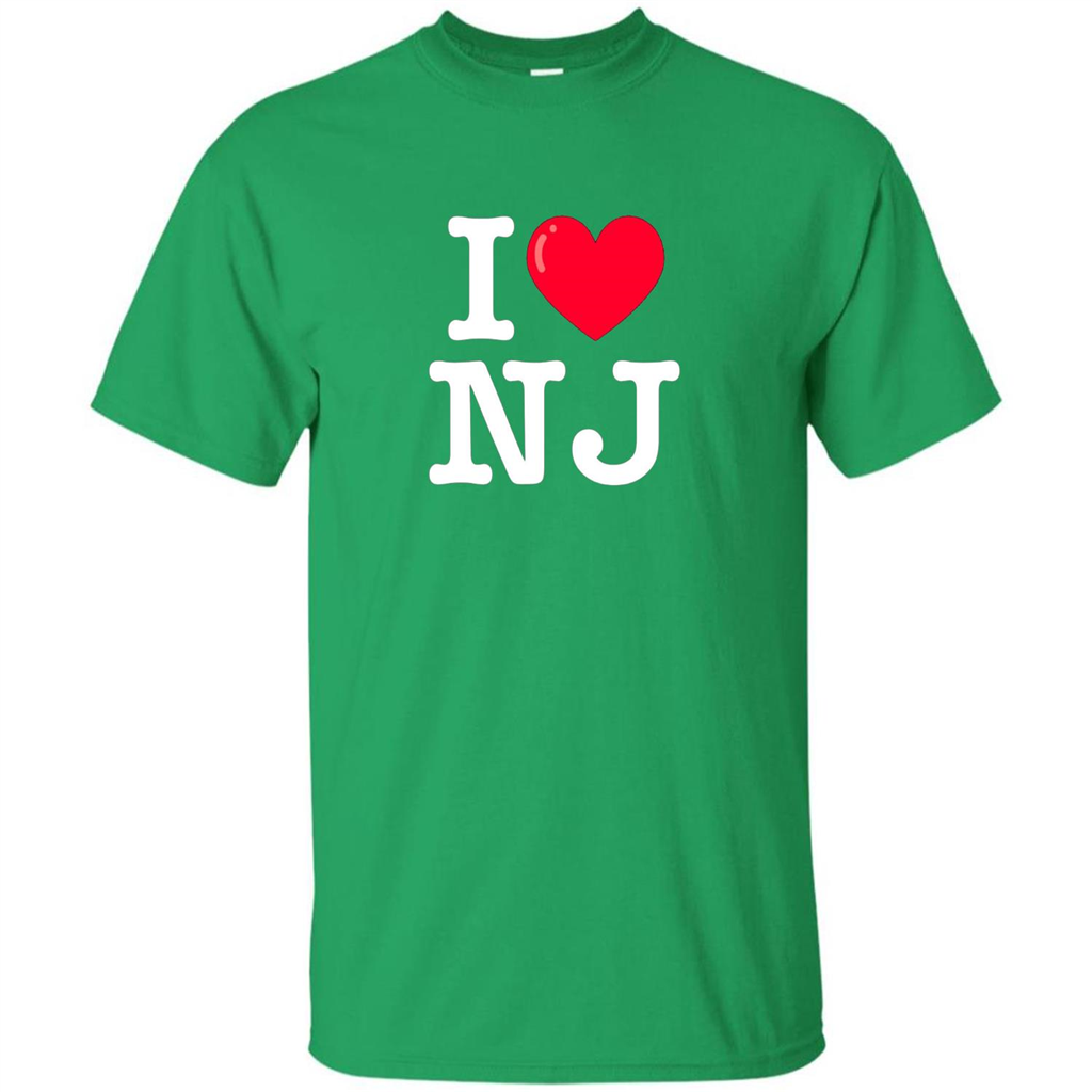 I Heart NJ T-Shirt I Love NJ Irish Green
