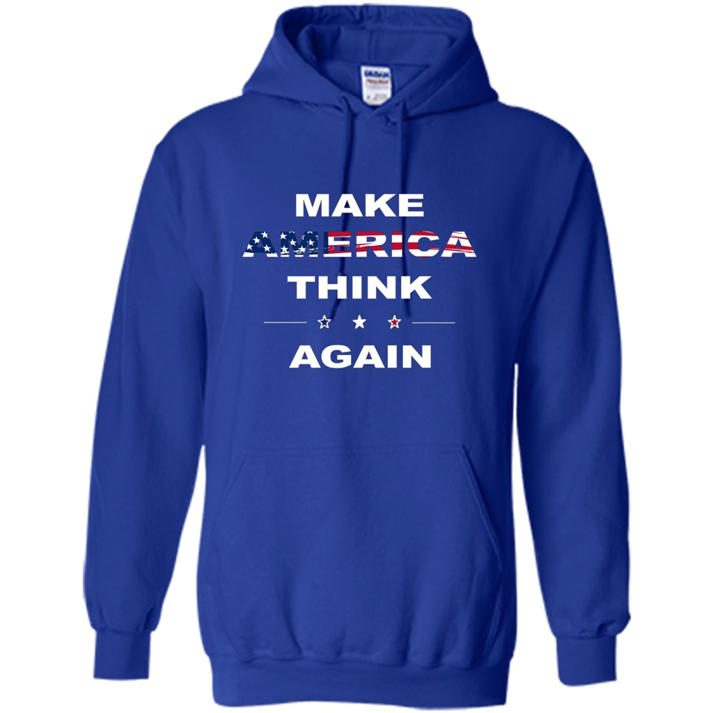 Make America Think Again T-Shirt anti Trump Protest T-shirt Royal