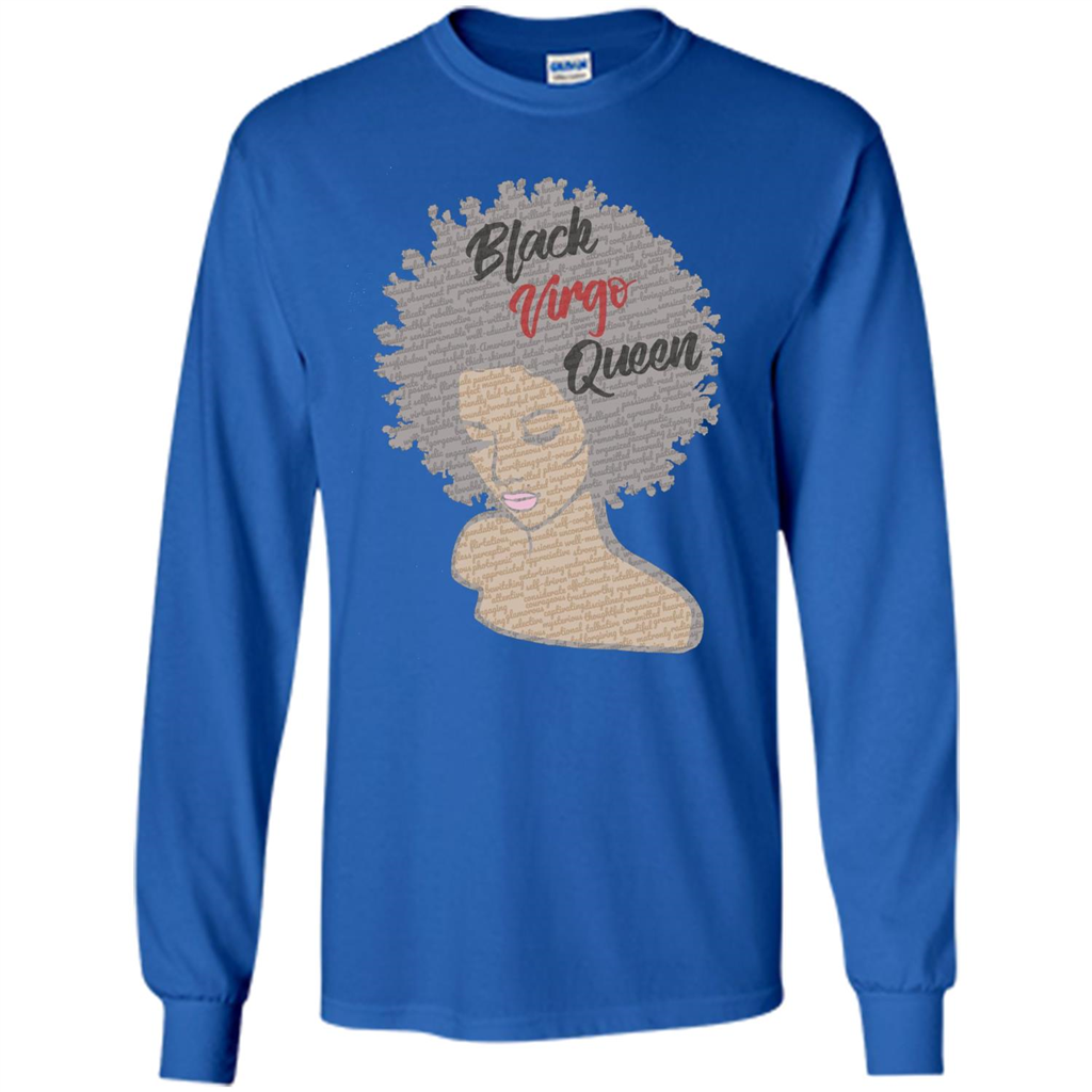 Black Virgo Queen T-shirt Royal