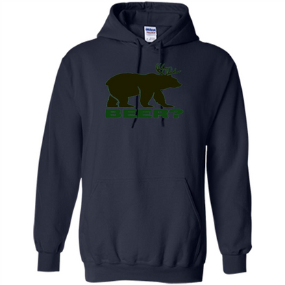 Bear Deer Bear Beer Funny T-shirt Navy