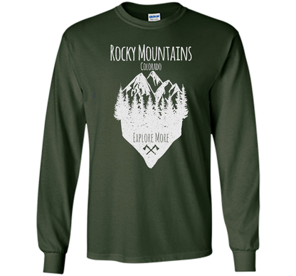 PREMIUM Rocky Mountains, Colorado - Souvenir T-Shirt t-shirt Forest Green