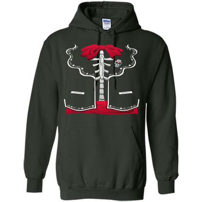 Halloween Costume Dia De Los Muertos T-Shirt Day Of The Dead Forest Green
