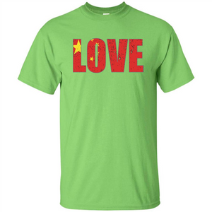 I Love China Flag T-shirt