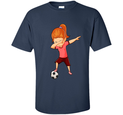 Soccer T-shirt Dabbing Boy Navy