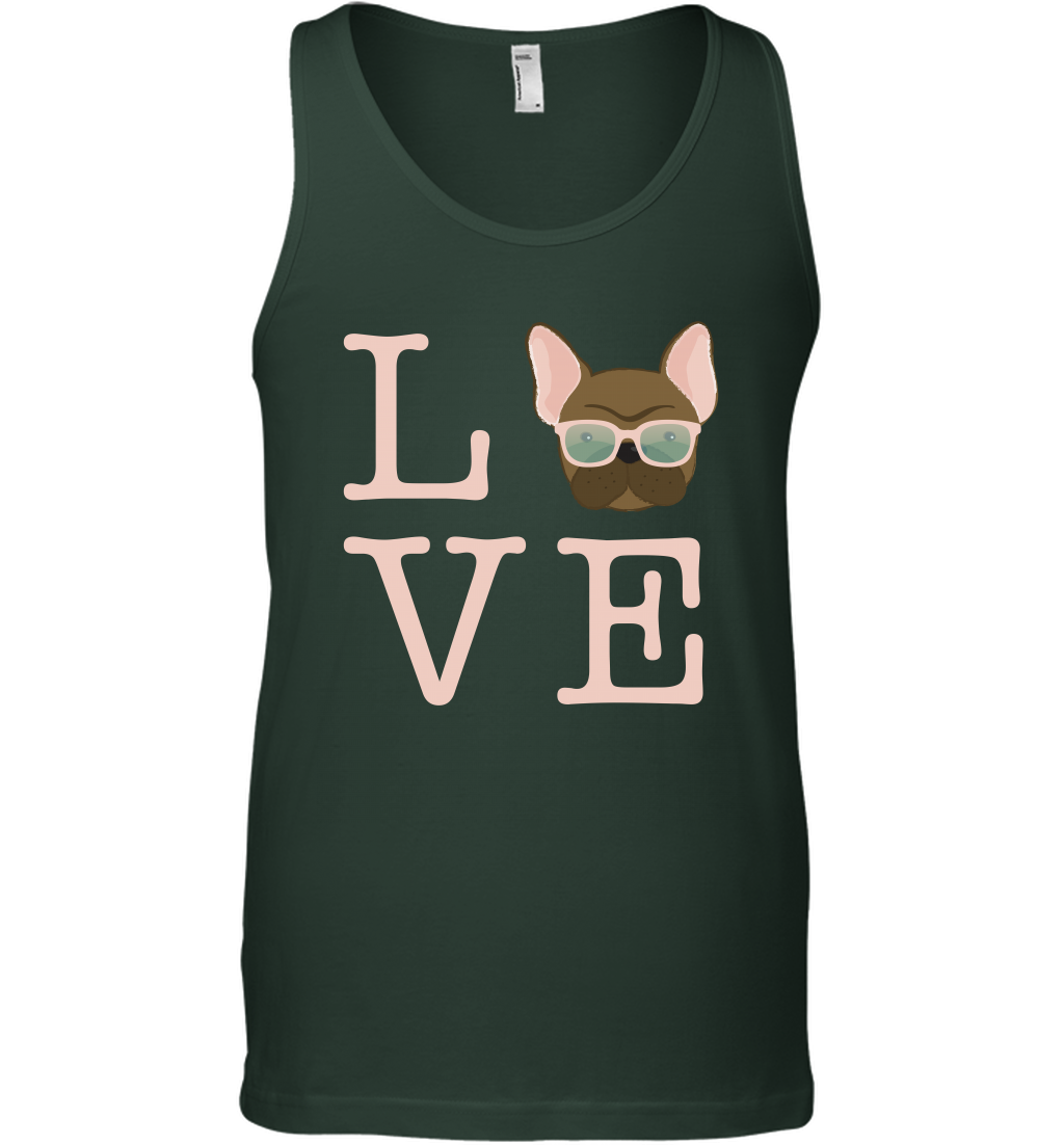 Love Dog Shirt Tank Top Tank Top Forest Green