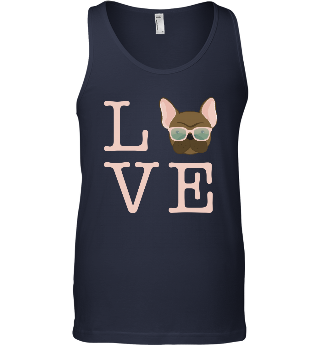 Love Dog Shirt Tank Top Tank Top Navy