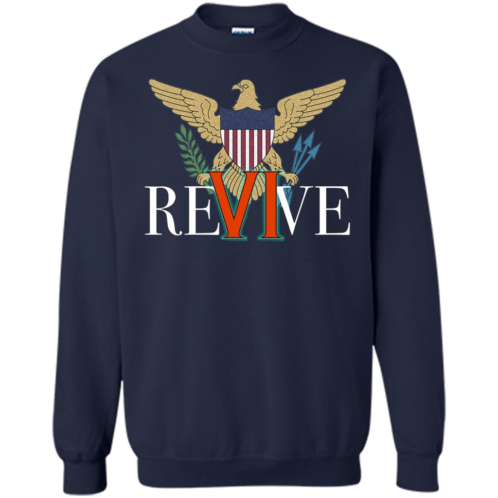 Revive the VI US Virgin Islands Strong T-shirt Navy