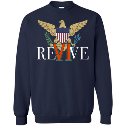 Revive the VI US Virgin Islands Strong T-shirt Navy