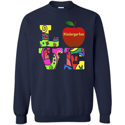 Kindergarten LOVE T-shirt School Day T-shirt Navy