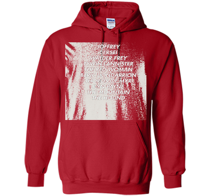Arya Kill List T-Shirt cool shirt Red