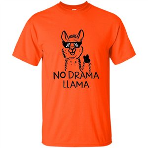 Funny No Drama Llama T-shirt