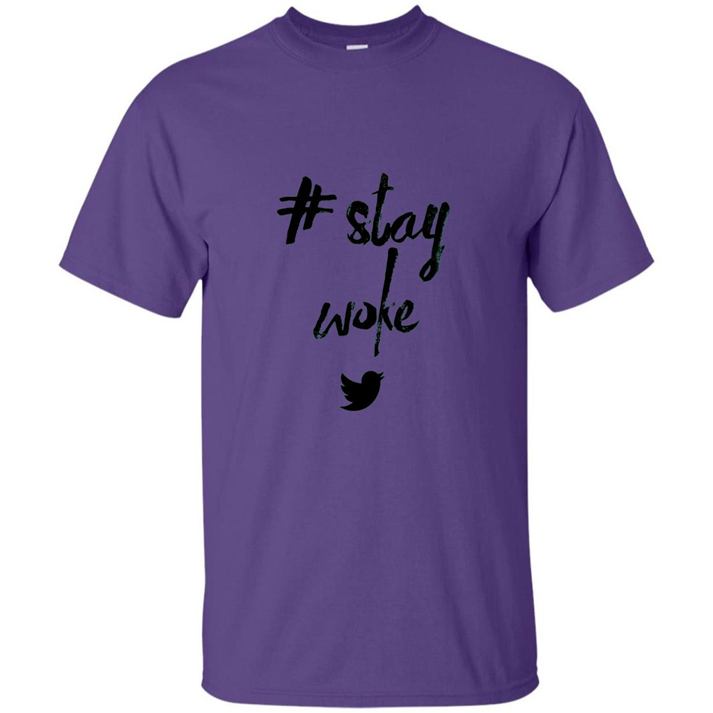 Black Lives Matter T-Shirt Stay Woke Purple