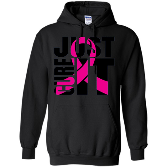 Breast Cancer Awareness T-shirt Just Cure It Black