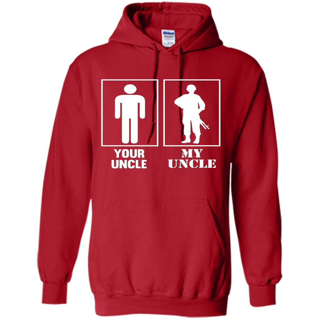 Your Uncle My Uncle Military Proud Army Navy Air Force T-shirt Red